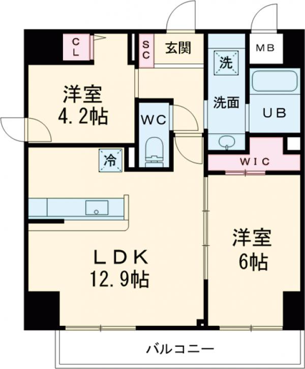 アルフィーネ桜上水の間取り