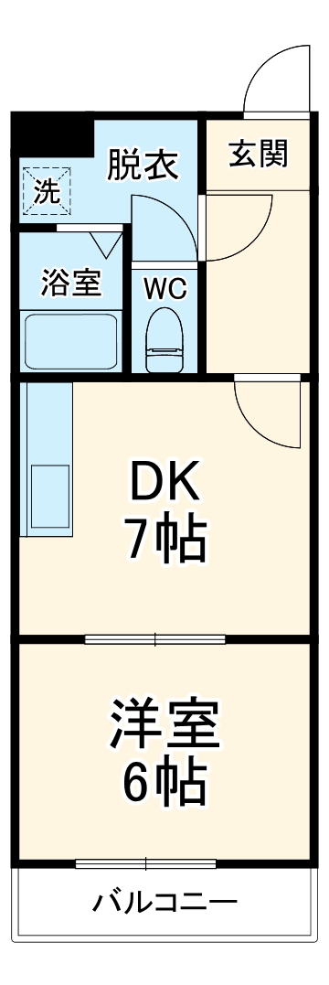 106寺前の間取り