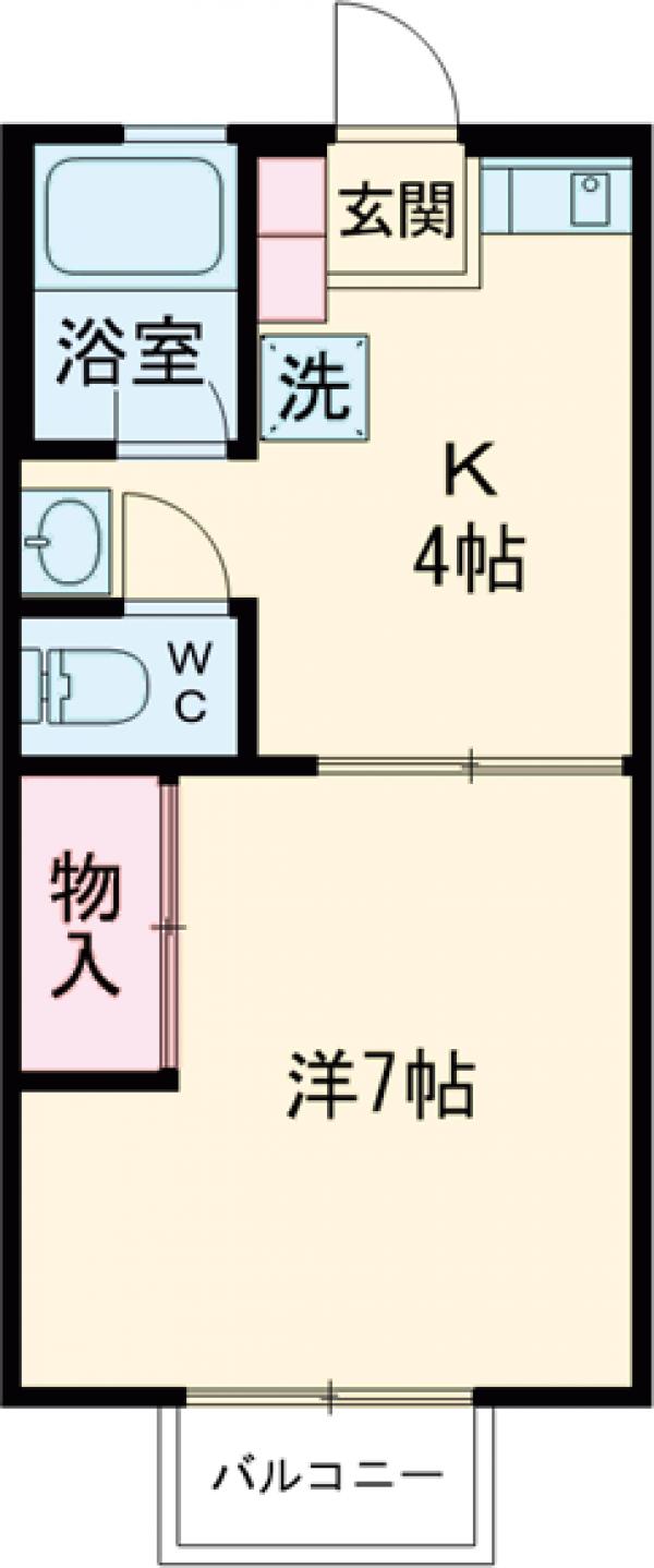 アネックス・106号室の間取り