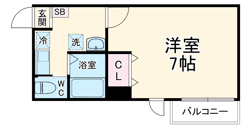 Rutile厚木・302号室の間取り