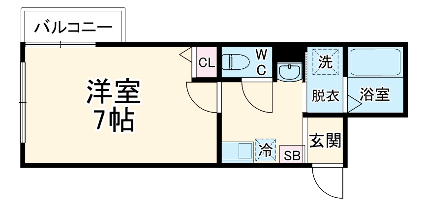 Rutile厚木・203号室の間取り