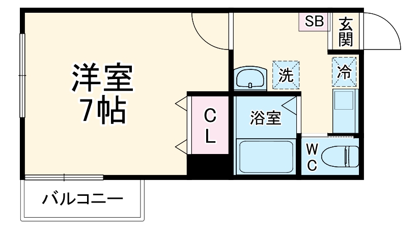 Rutile厚木・301号室の間取り