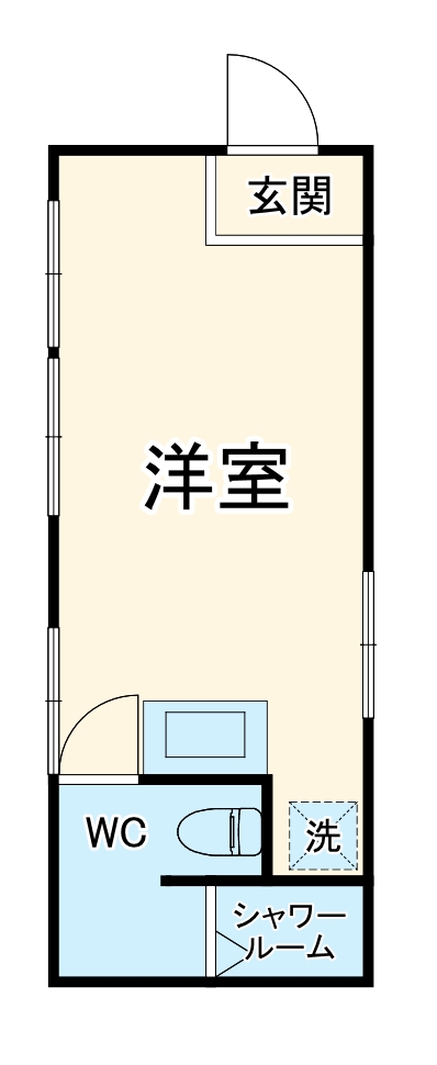新町貸家の間取り