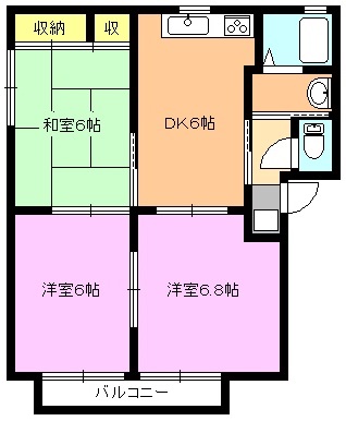 積水タウンコート Cの間取り