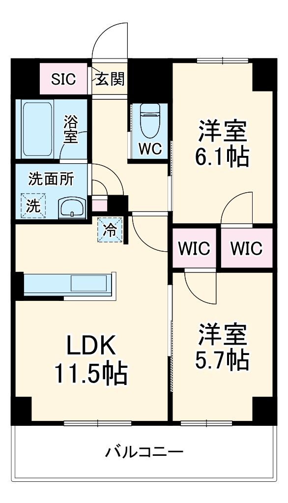 Central S 砂山町の間取り