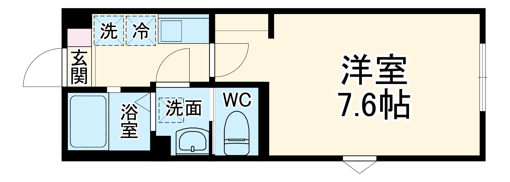 Ｍａｉｓｏｎ結・101号室の間取り