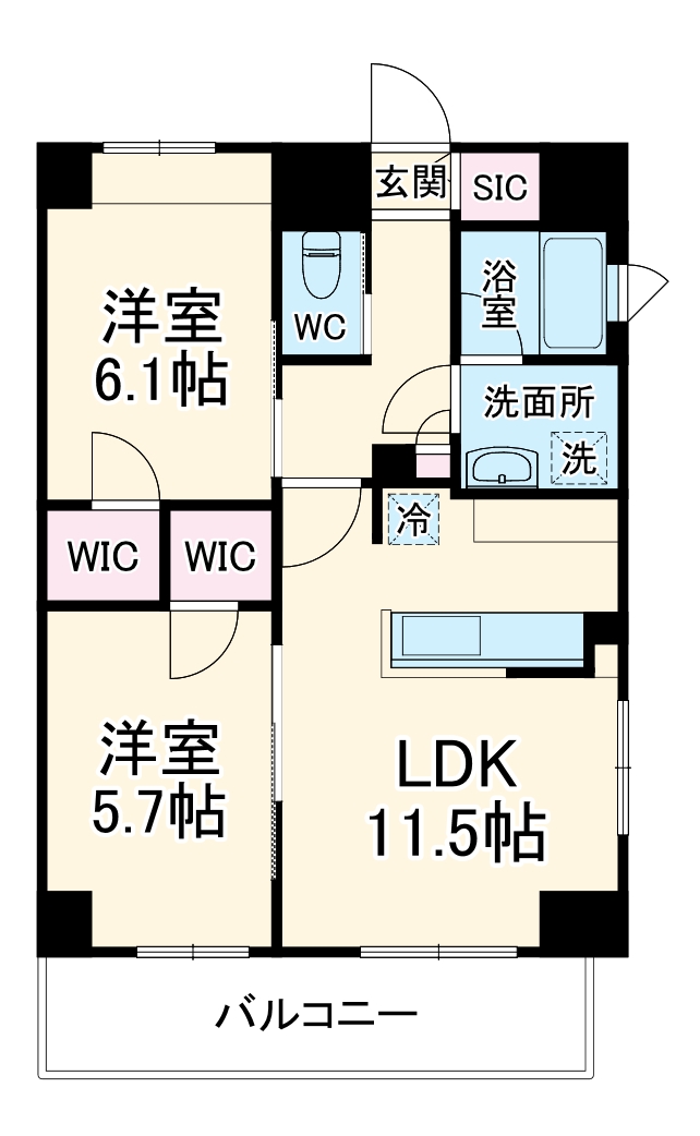 Central S 砂山町の間取り