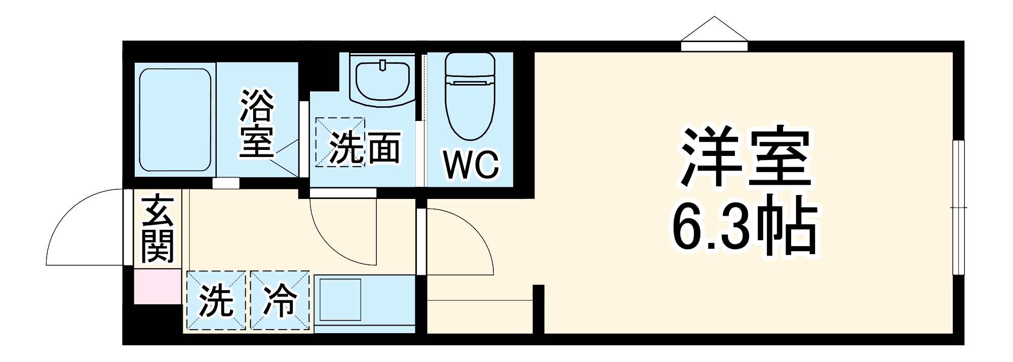 Ｍａｉｓｏｎ結・102号室の間取り