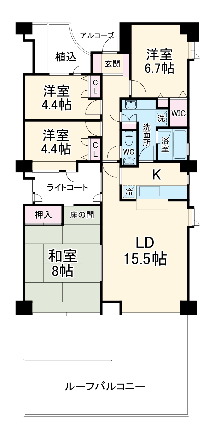 ダイアパレス星川の間取り