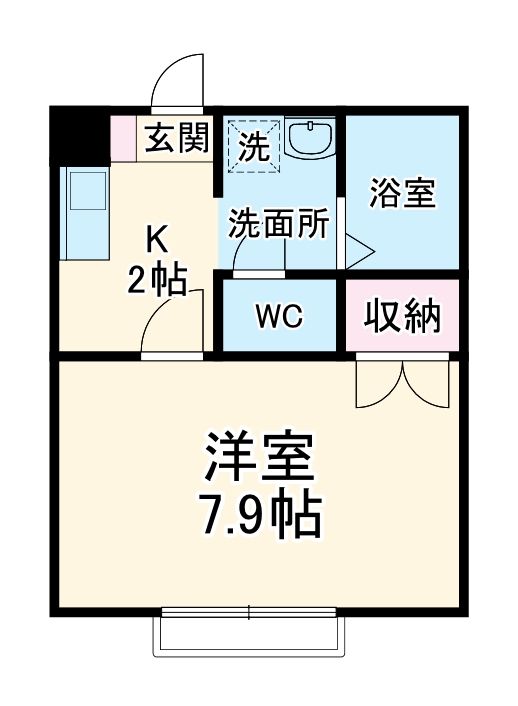 アンプルールブワ虹の間取り