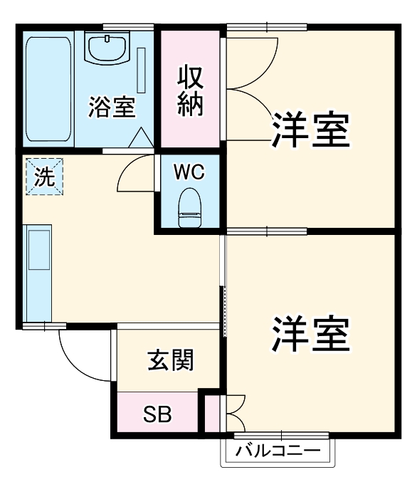 コーポみどりの間取り