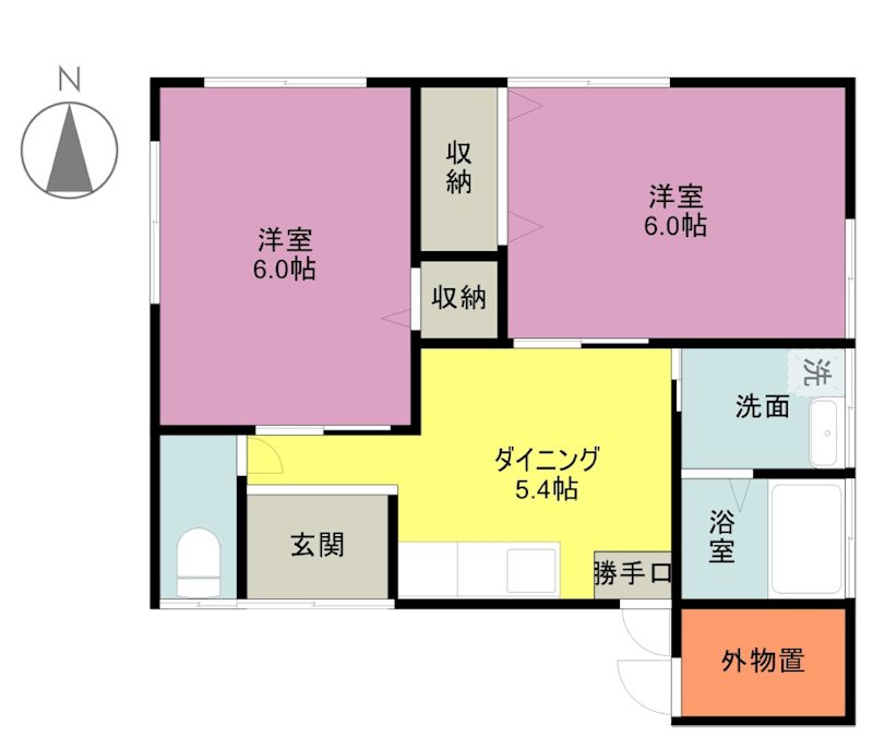 本町借家の間取り