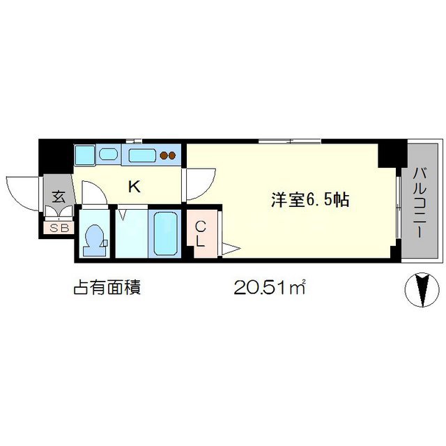 エステムプラザ京都烏丸五条の間取り