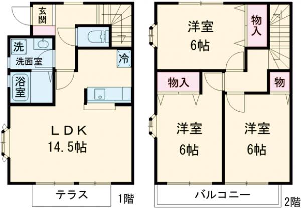 101号室の間取り