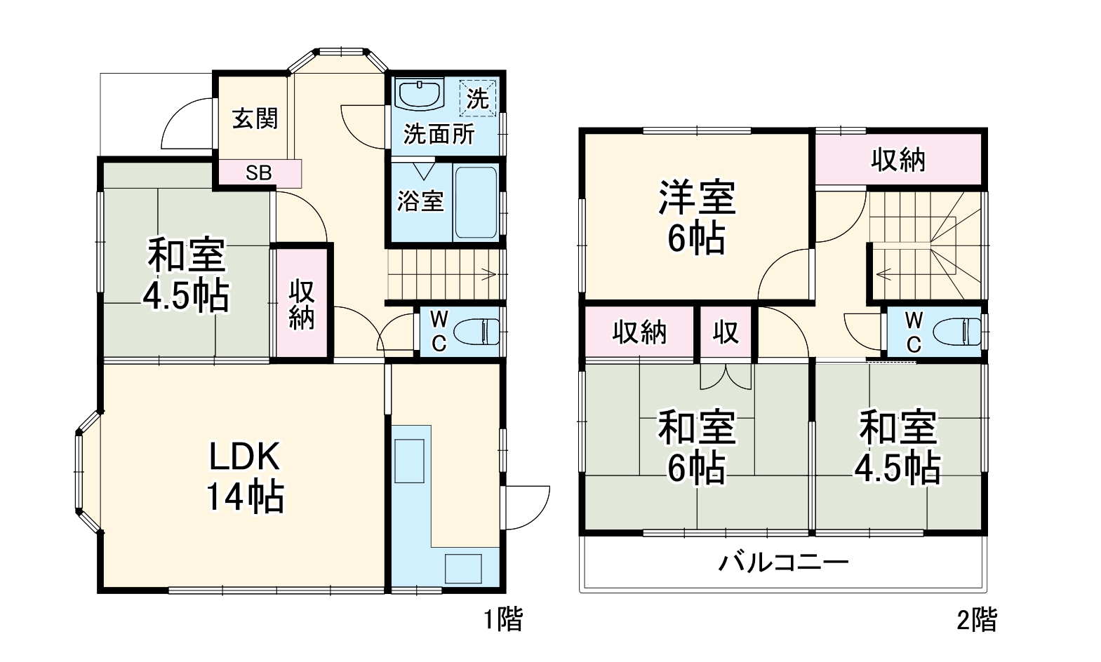 松木戸建・1号室の間取り