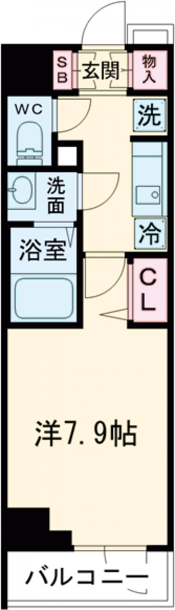 RELUXIA立石・701号室の間取り
