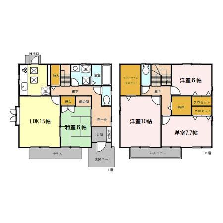 蓮見貸家11号棟の間取り