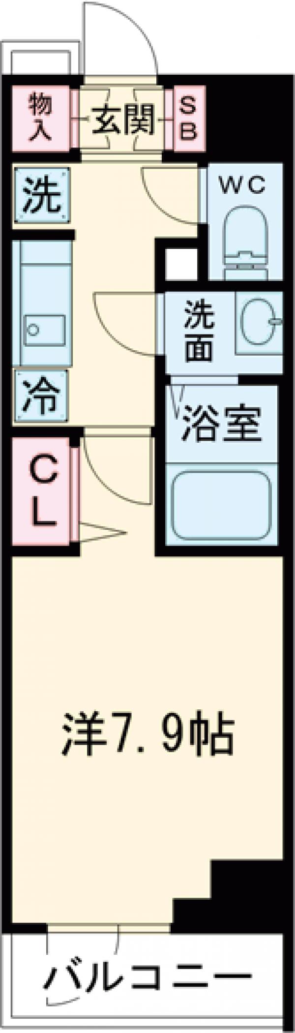 RELUXIA立石・405号室の間取り