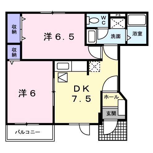 Milky Wayの間取り