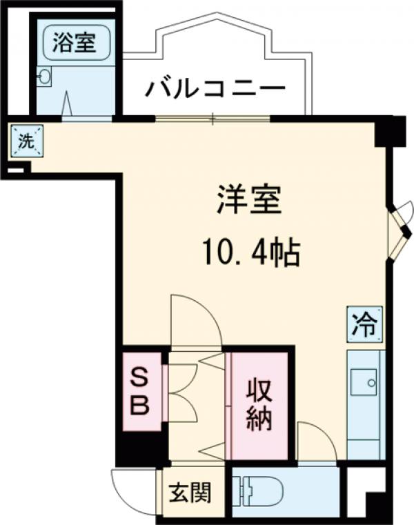 メイクスデザイン桜新町・506号室の間取り
