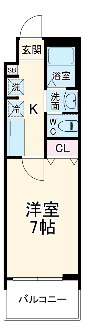 (仮称)キャメル草加市谷塚二丁目B棟・203号室の間取り