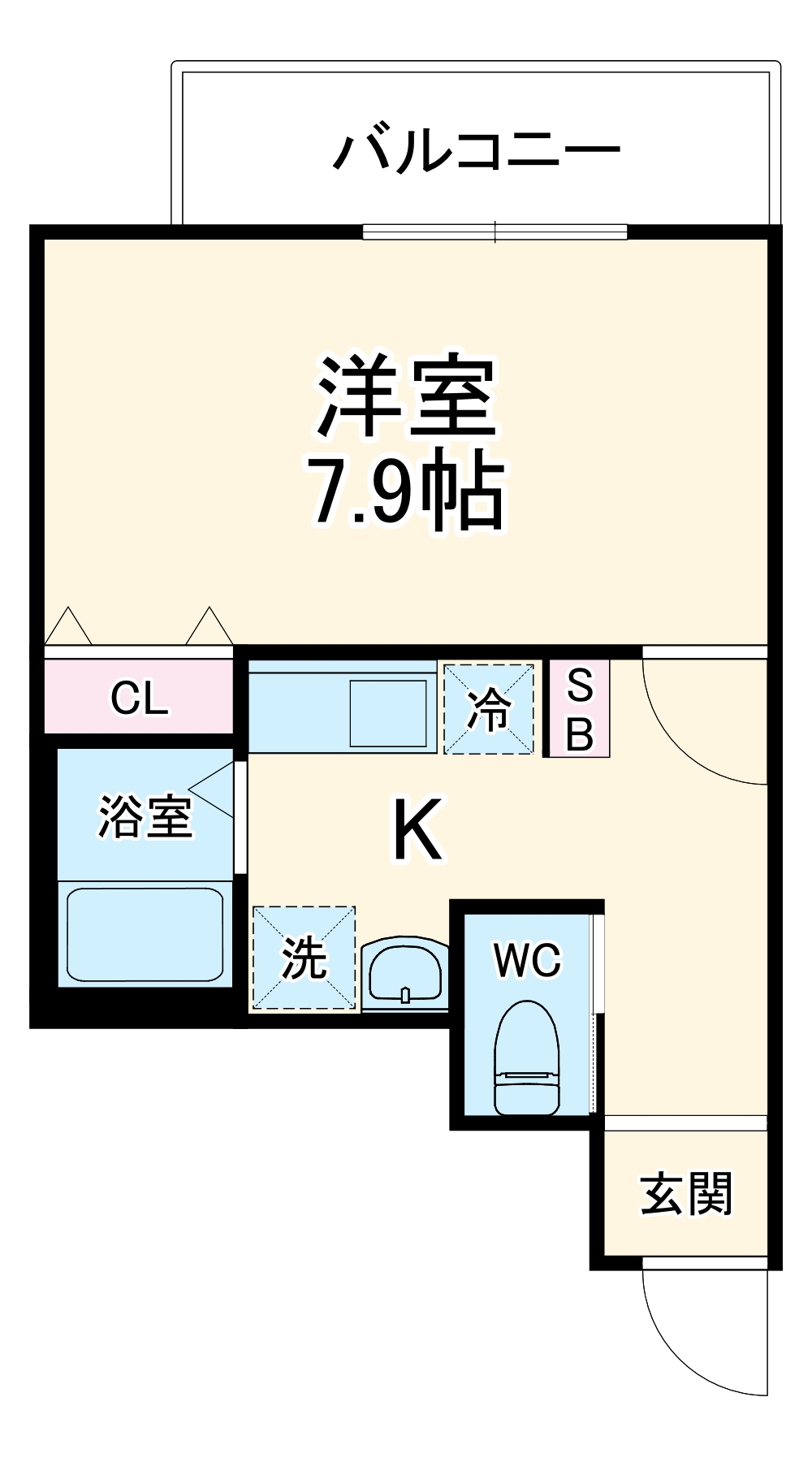 (仮称)キャメル草加市谷塚二丁目B棟・101号室の間取り