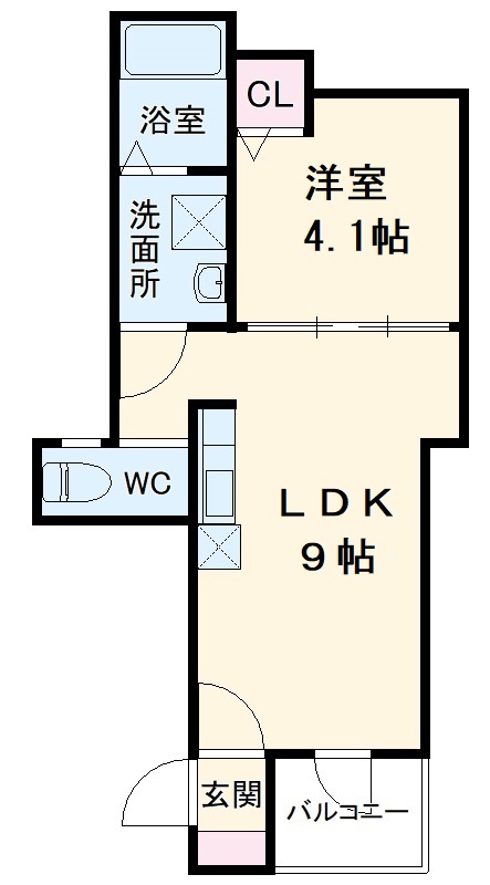 GLADO金山の間取り