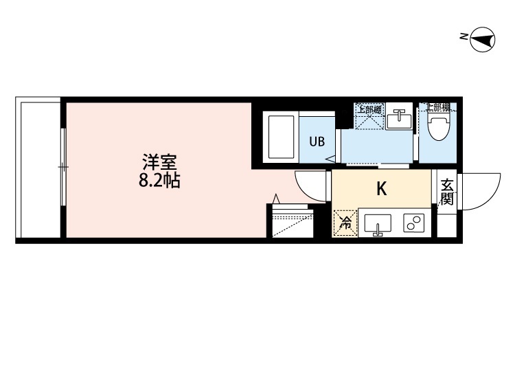 ラニメゾン 仙波町・205号室の間取り
