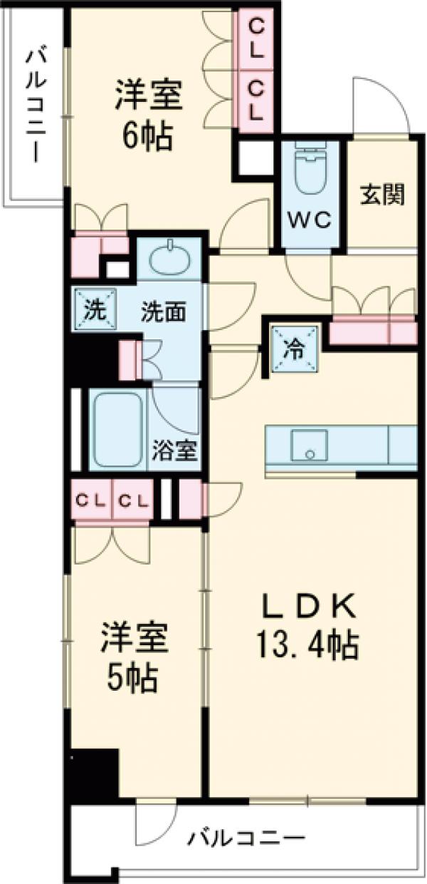 プレディアコート西葛西の間取り