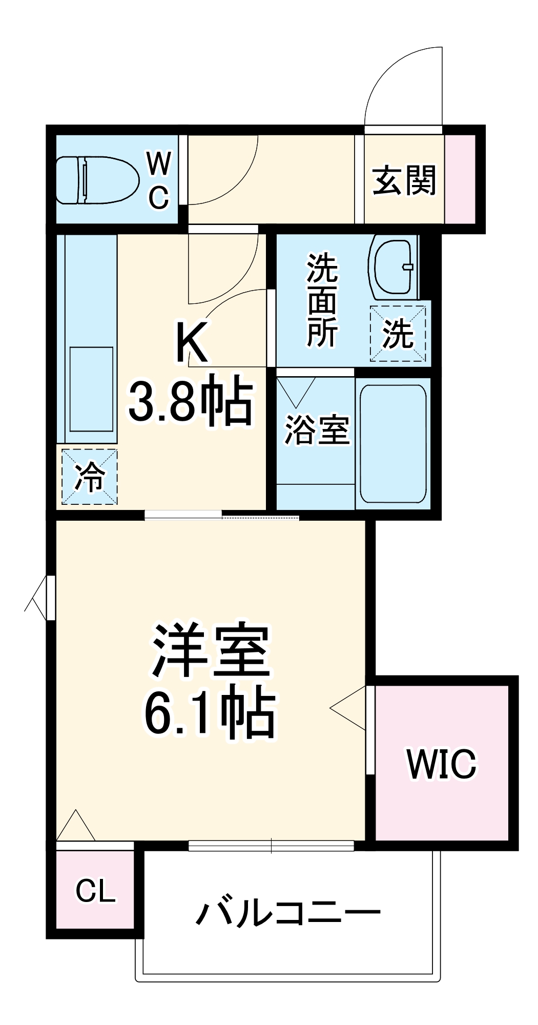 アルバス上野東の間取り