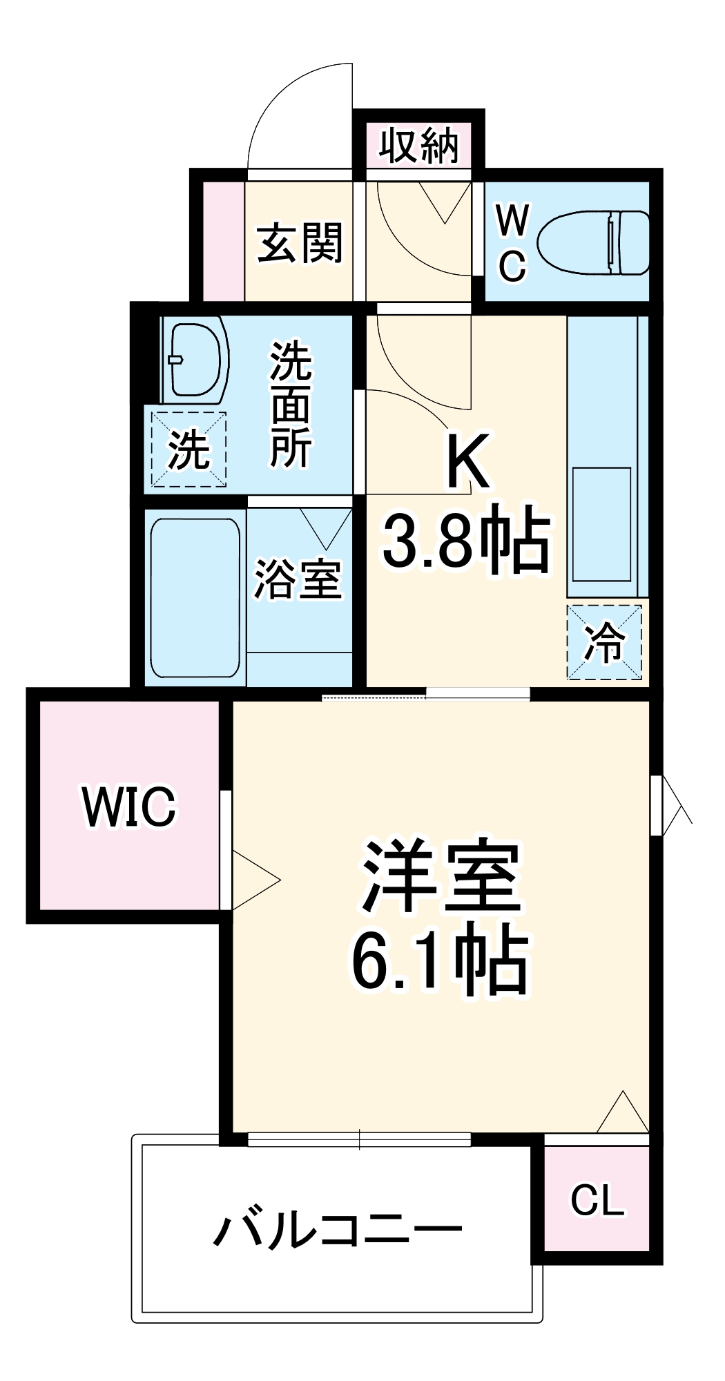 アルバス上野東の間取り