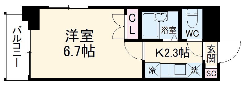 プライマル西船橋の間取り