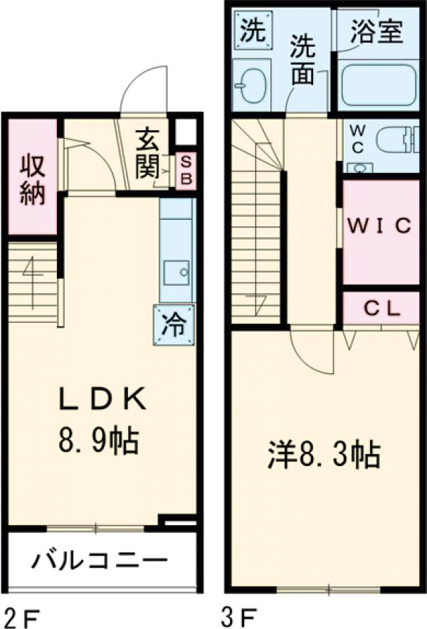 カスタリア旗の台の間取り