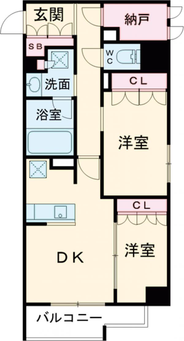 シーズンフラッツ新大塚・503号室の間取り