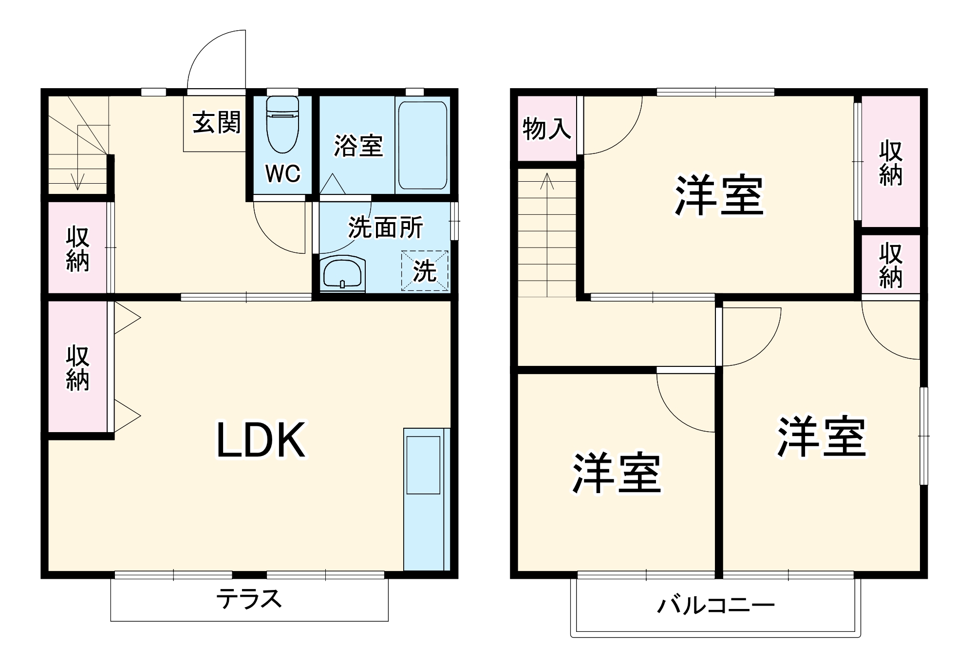 エスポワール美Ａの間取り