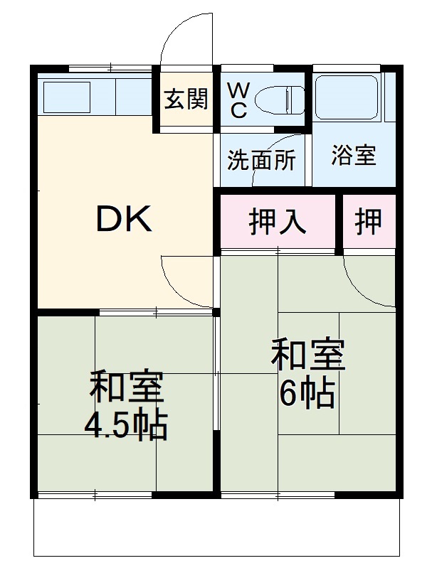 コーポシバハラの間取り