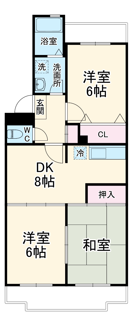 ボナールシャトレー原木の間取り