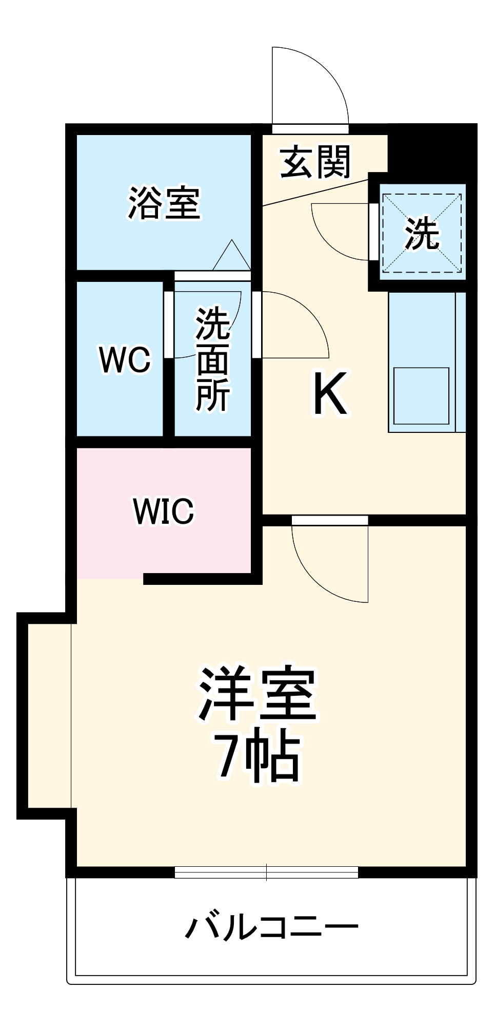 103号室の間取り