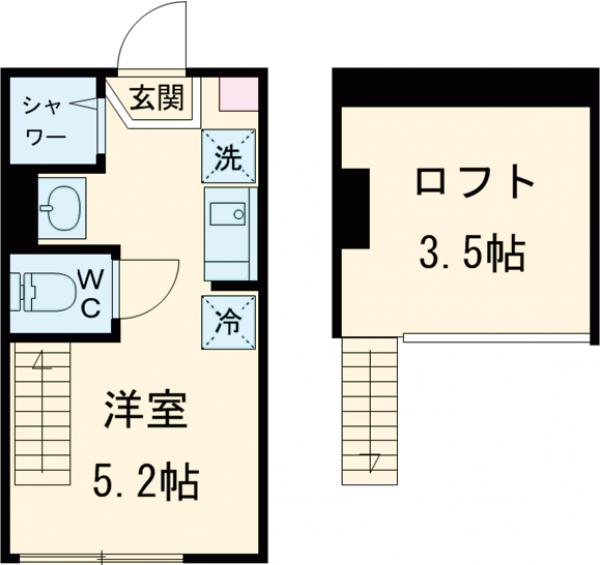 メゾン　フルール　小岩駅前・105号室の間取り