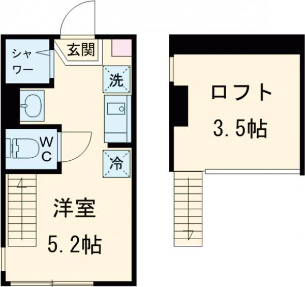 メゾン　フルール　小岩駅前・201号室の間取り