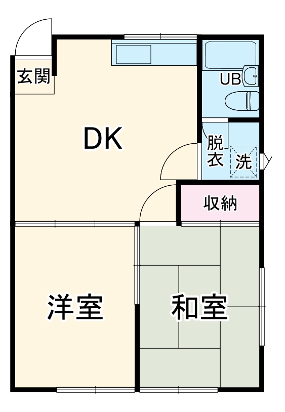 芦澤ハイツ・102号室の間取り