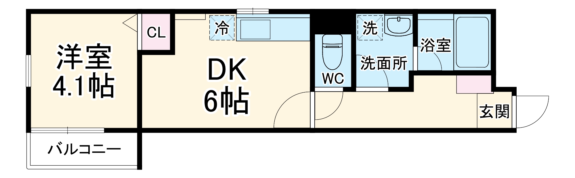 S Apt.門真城垣町の間取り