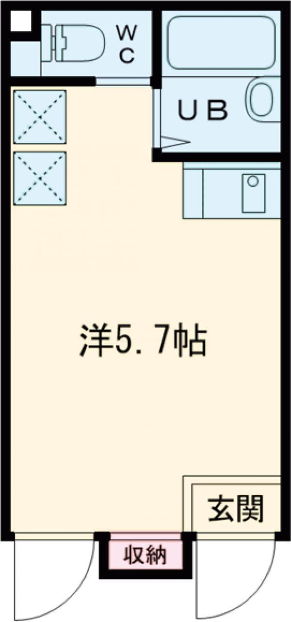 アペックス・東四ツ木・102号室の間取り