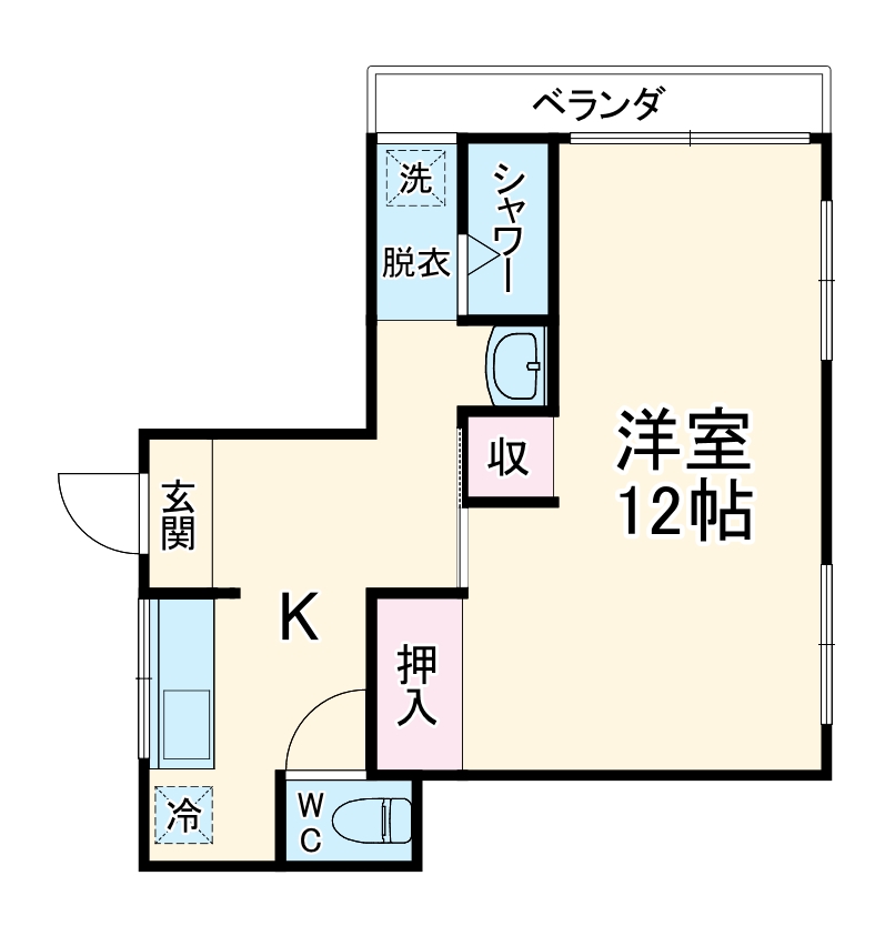 アサヒベースの間取り