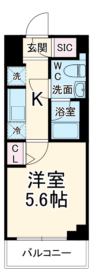 MAXIV川口青木・414号室の間取り