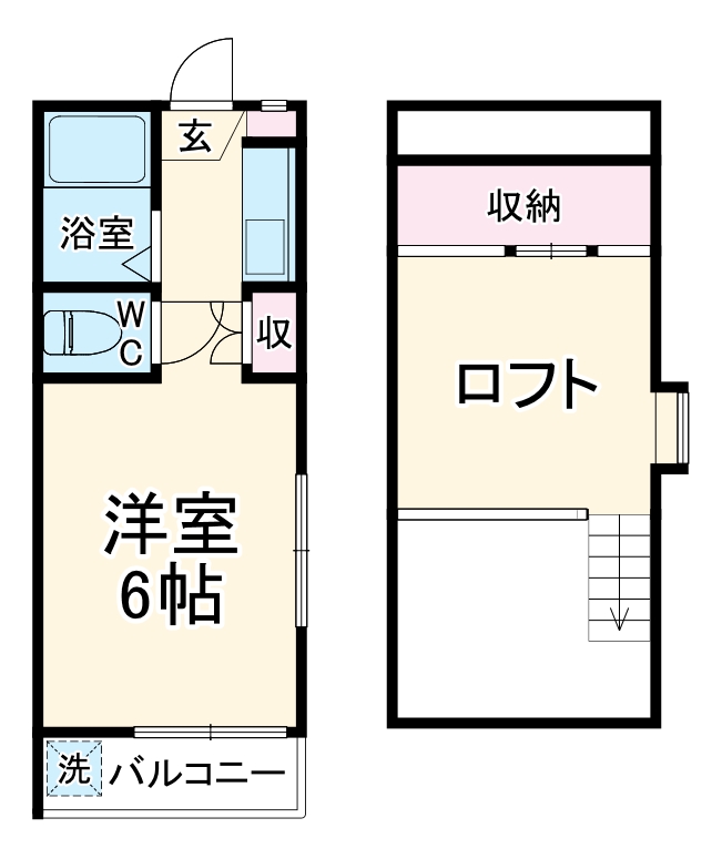 サンハイム浅野の間取り