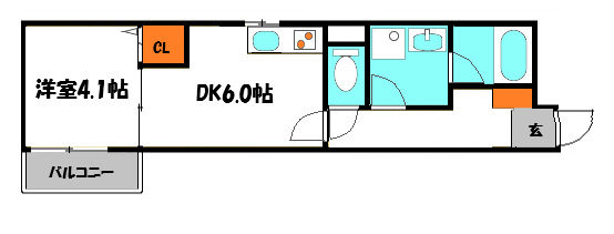 S Apt.門真城垣町の間取り
