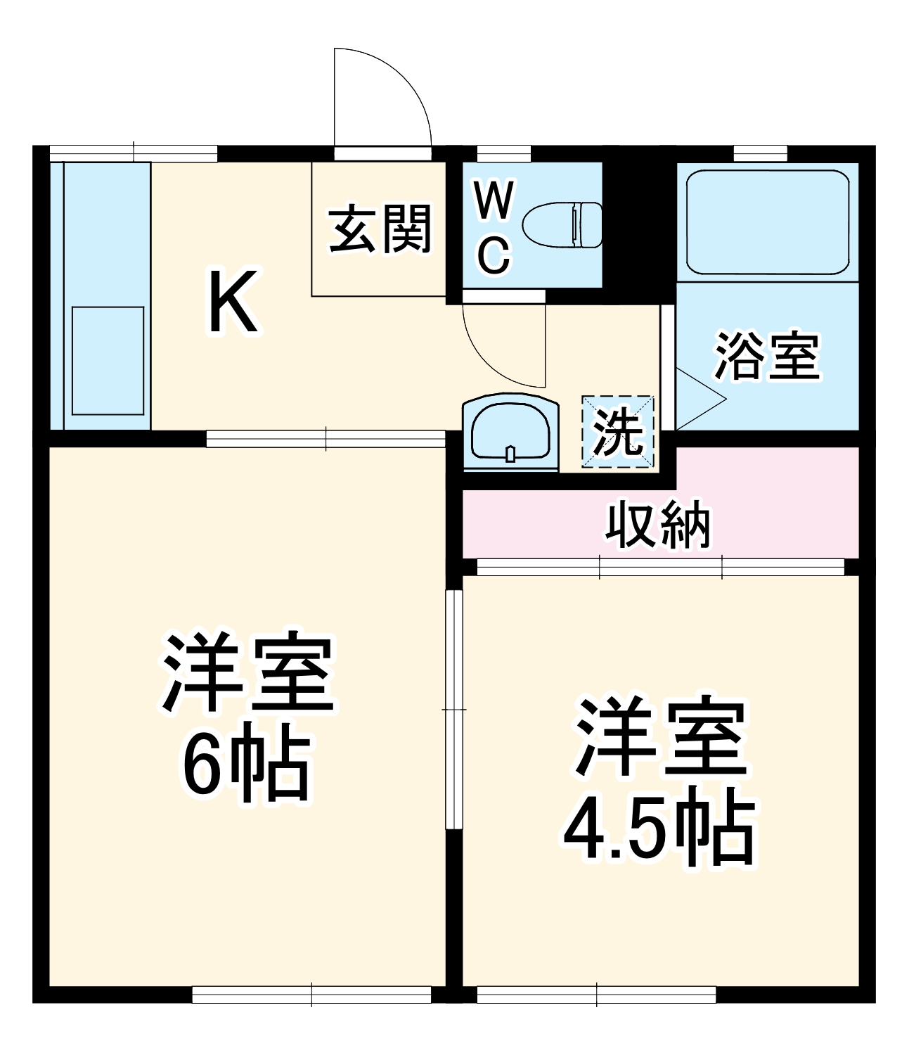 須藤ハイツBの間取り