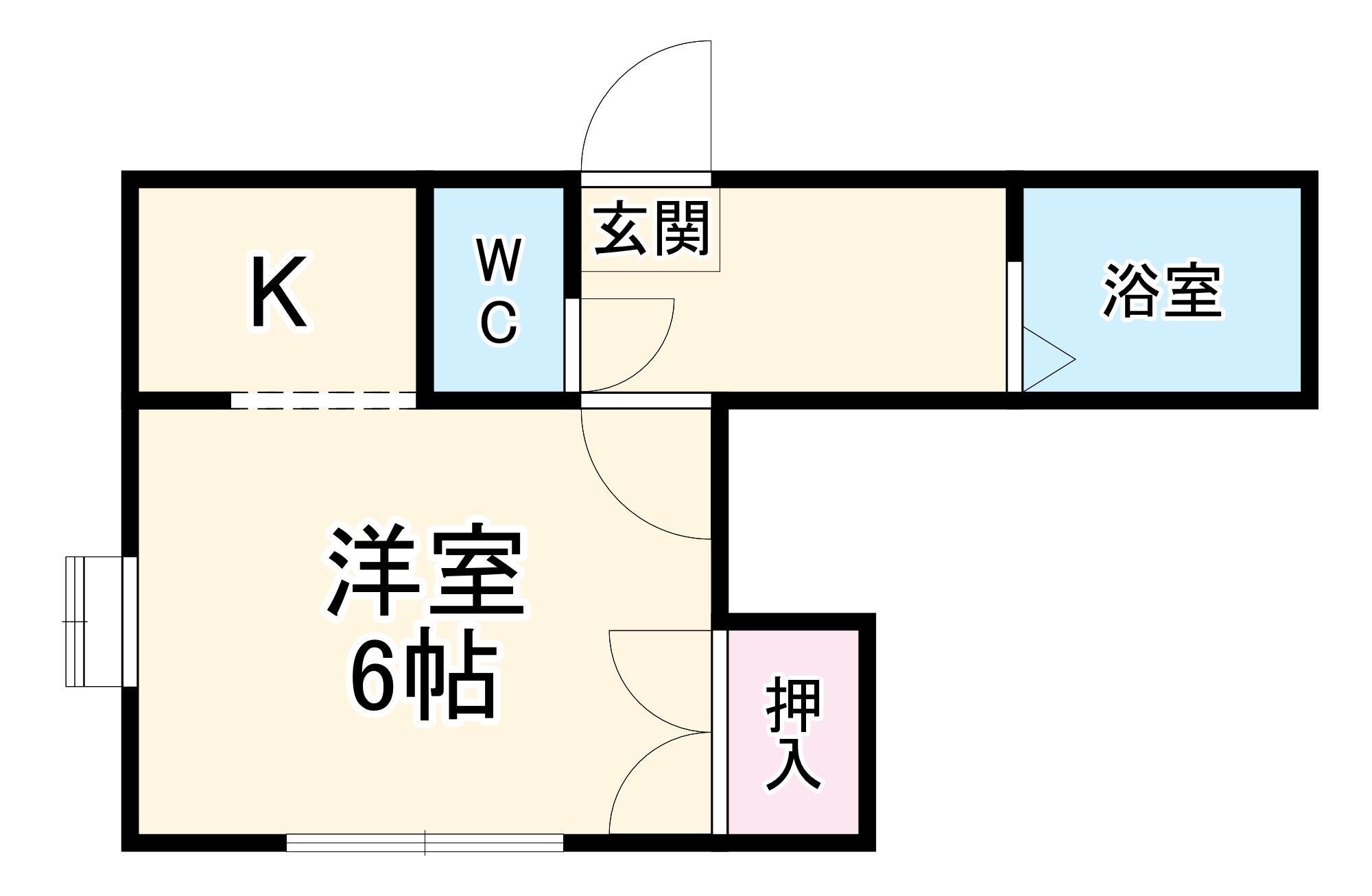 アアロット アパートメントの間取り