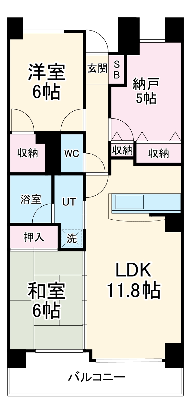 ライオンズマンション島田橋公園の間取り